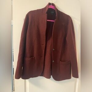 Gorgeous maroon J crew wool blend blazer